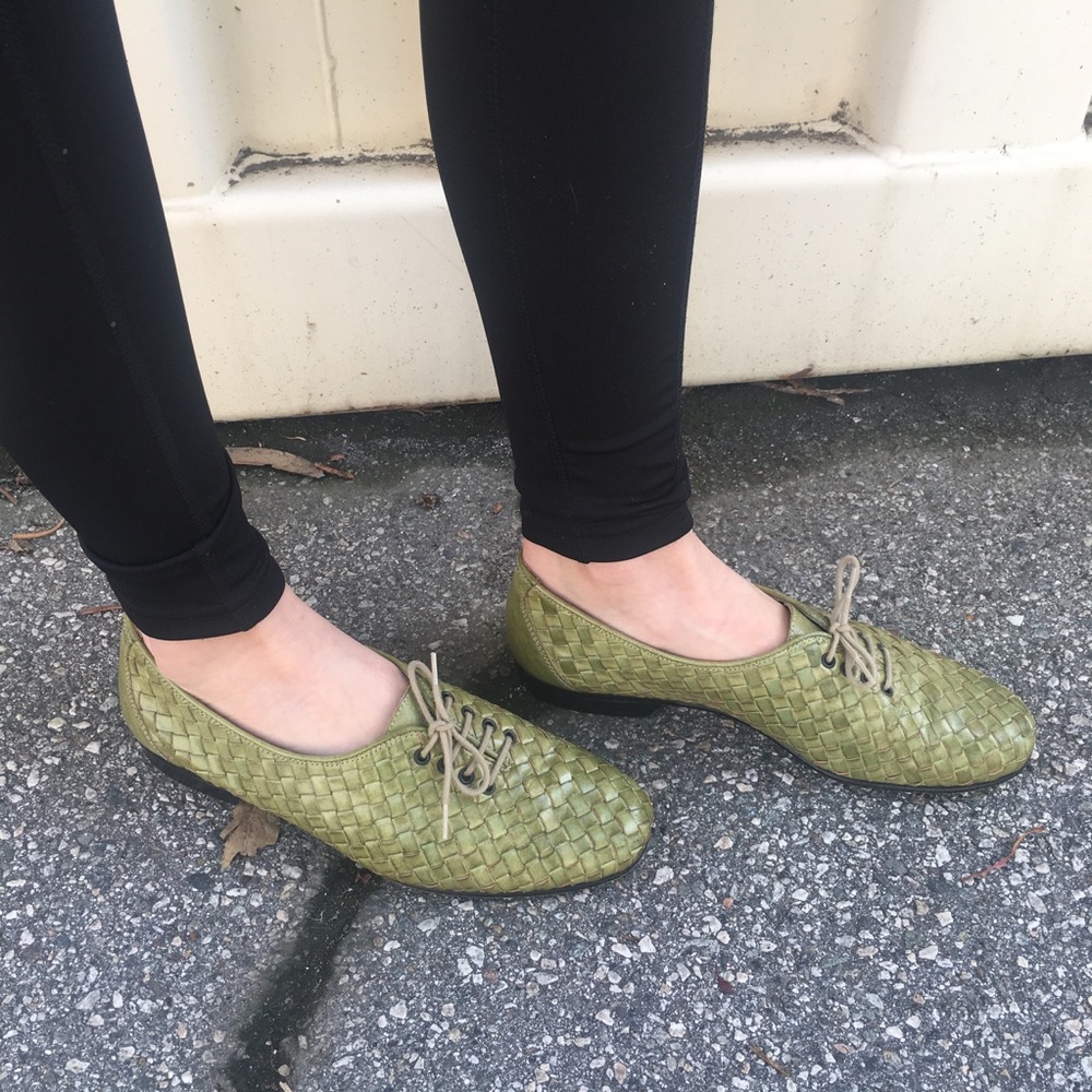 Daniele Ferradini Green Italian Leather Loafers 8